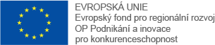 Evropská unie - Evropský fond pro regionální rozvoj OP Podnikání a inovace pro konkurenceschopnost